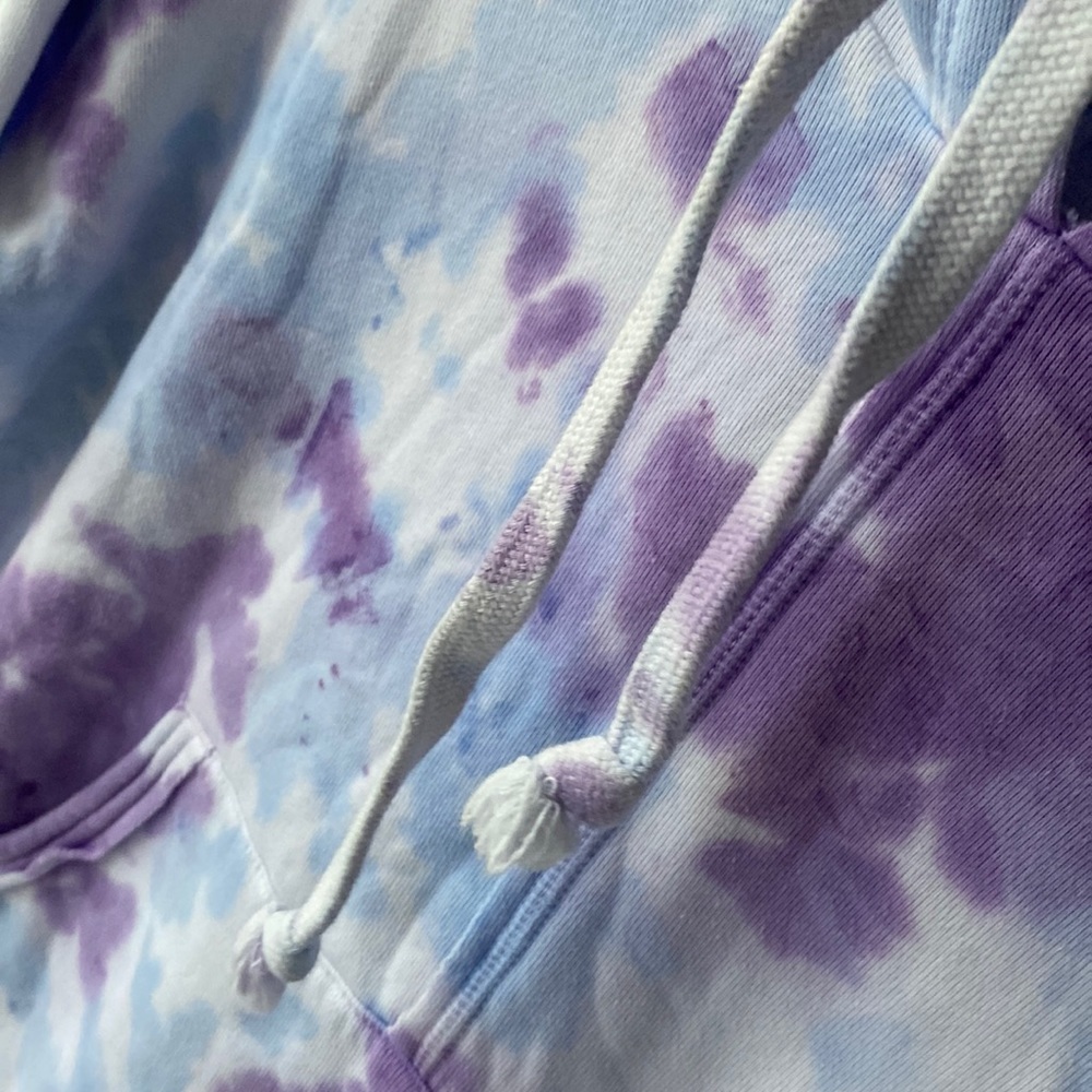 (A5) NEW Free People Movement Purple Tie Dye Work It Out Hoodie, Sz Small, NWOT - Picture 12 of 14